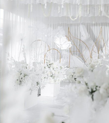 白色纯净舒适婚礼