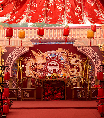 武胜鼓匠乡全吊顶中式婚礼